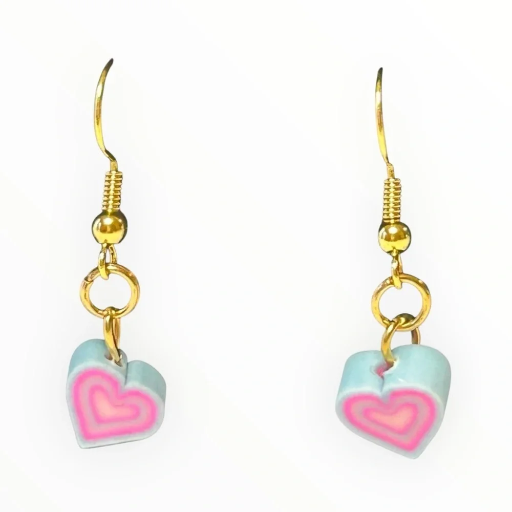 Colorful Heart Earrings - Picture 6 of 6
